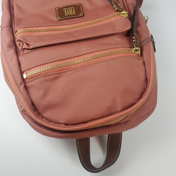 Frye Nylon Large Ivy Zip Backpack Dusty Rose - Picture 4 of 11